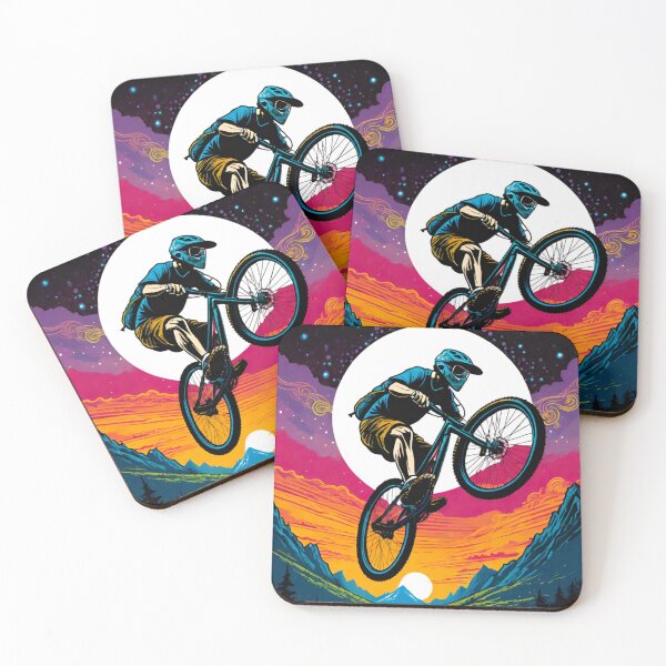 Item preview, MTB Racer Tackles Gnar with Speed designed and sold by GrizzlyCollective.