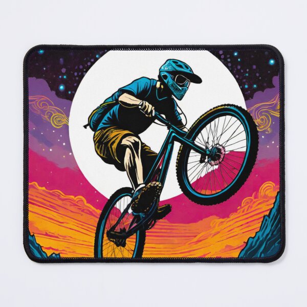 Item preview, MTB Racer Tackles Gnar with Speed designed and sold by GrizzlyCollective.