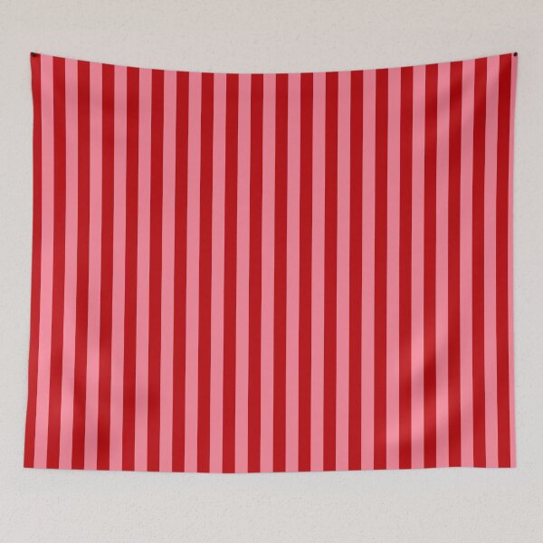 Item preview, Striped Pink Chilli Red Christmas Modern Classic Pattern designed and sold by lamaddalena.