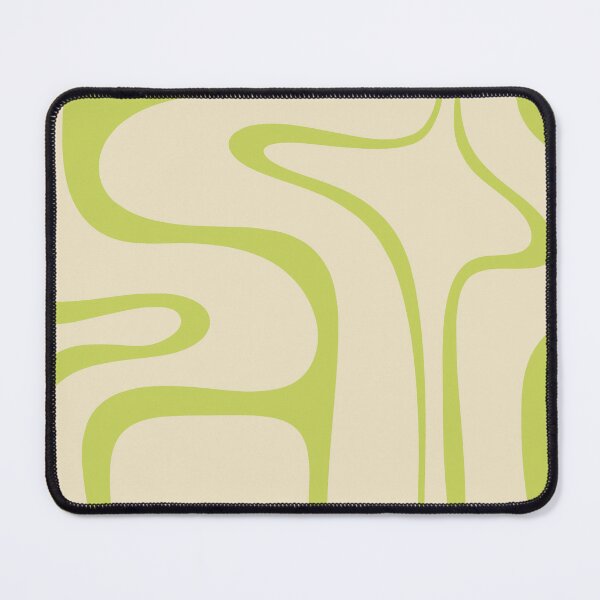 Item preview, Copacetic Retro Abstract in Light Lime Linden Green and Cream Beige designed and sold by kierkegaard.