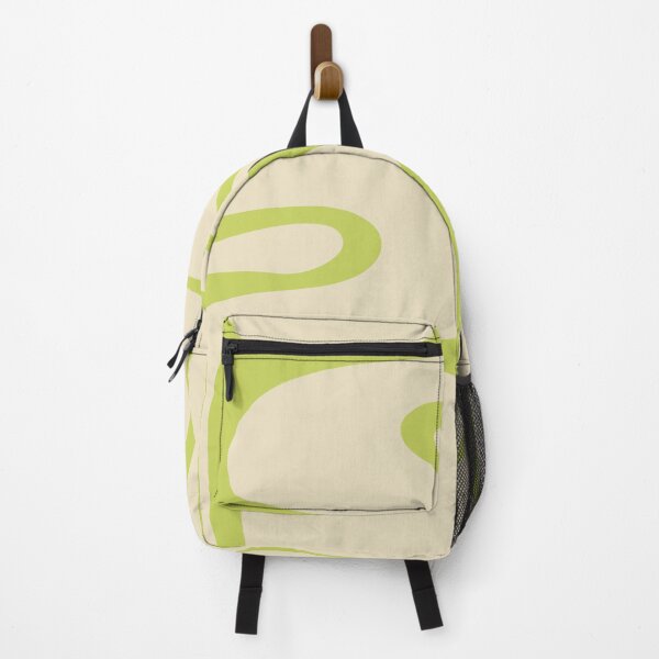 Item preview, Copacetic Retro Abstract in Light Lime Linden Green and Cream Beige designed and sold by kierkegaard.