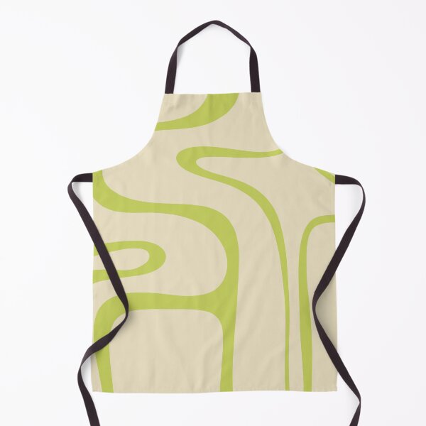 Item preview, Copacetic Retro Abstract in Light Lime Linden Green and Cream Beige designed and sold by kierkegaard.
