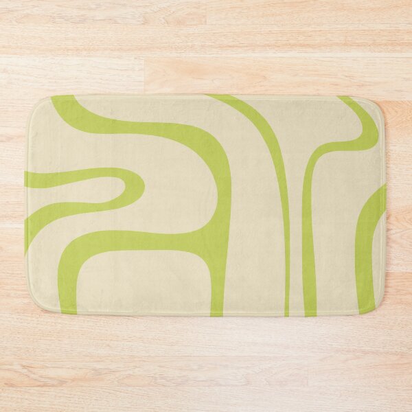 Item preview, Copacetic Retro Abstract in Light Lime Linden Green and Cream Beige designed and sold by kierkegaard.
