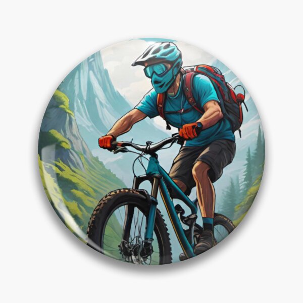 Item preview, Shredding Trails: MTB Racer Going Big designed and sold by GrizzlyCollective.