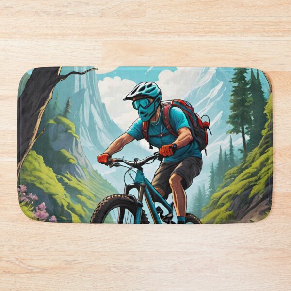 Item preview, Shredding Trails: MTB Racer Going Big designed and sold by GrizzlyCollective.