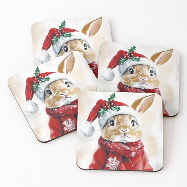 Item preview, Holiday Cheer with Christmas Bunny designed and sold by NomadicDreamer.