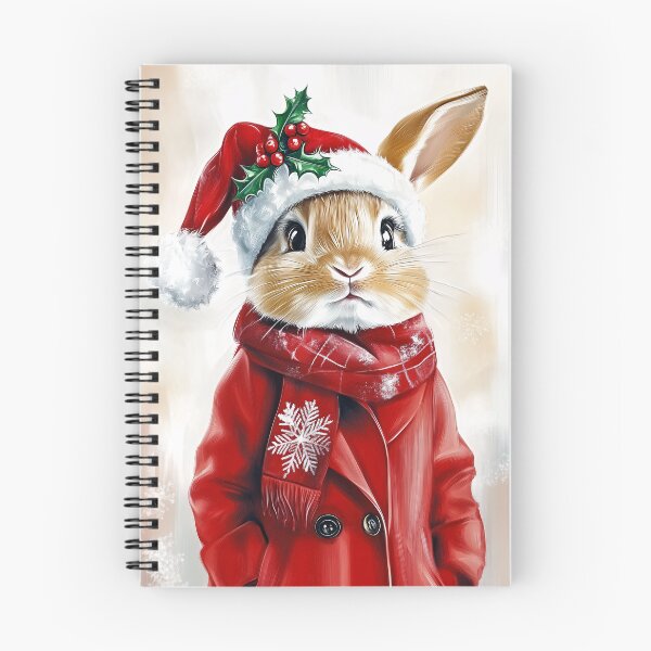 Item preview, Holiday Cheer with Christmas Bunny designed and sold by NomadicDreamer.