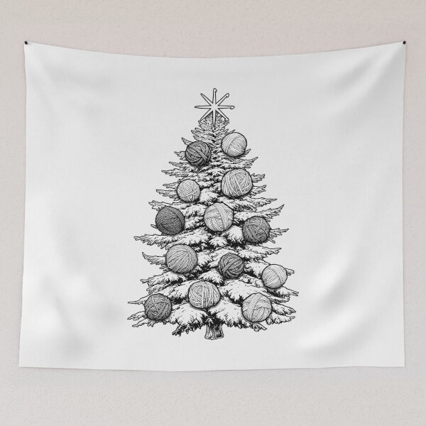 Item preview, Crochet Christmas Tree Funny Festive Knitting Sewing Yarn designed and sold by GrandeDuc.
