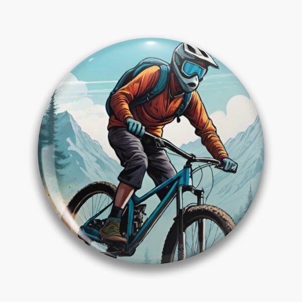 Item preview, High-Speed MTB Racer Flying Downhill designed and sold by GrizzlyCollective.