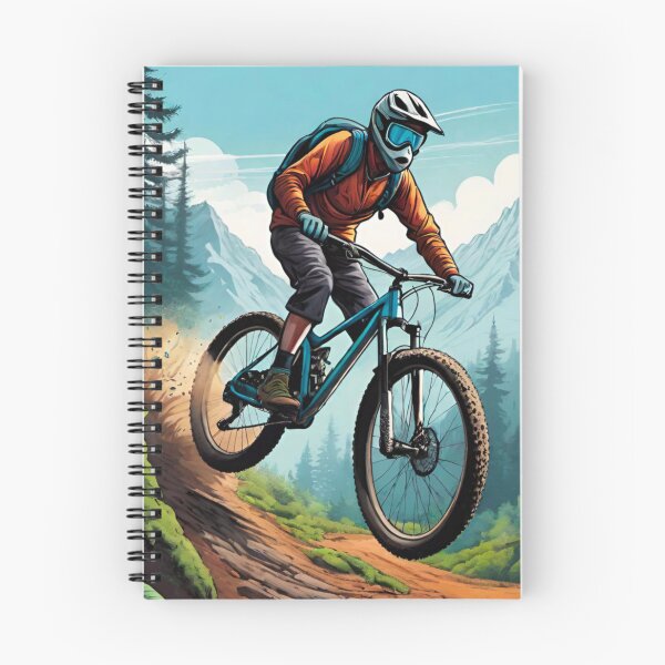 Item preview, High-Speed MTB Racer Flying Downhill designed and sold by GrizzlyCollective.