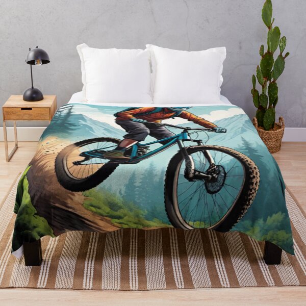 Item preview, High-Speed MTB Racer Flying Downhill designed and sold by GrizzlyCollective.