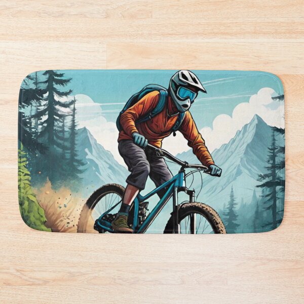 Item preview, High-Speed MTB Racer Flying Downhill designed and sold by GrizzlyCollective.