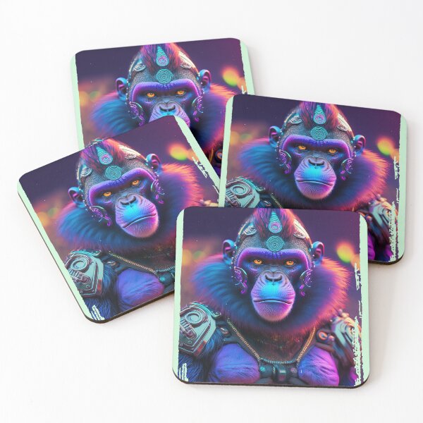 Item preview, Techno Punk | Disco Ape | Cyberpunk Monkey Collection designed and sold by monkeybusiness.pt.