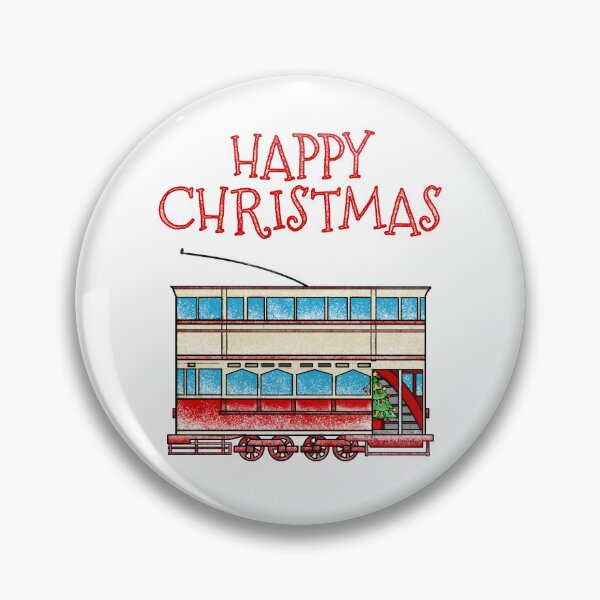 Item preview, Christmas Tram Rail Enthusiast (Red) designed and sold by doodlerob.