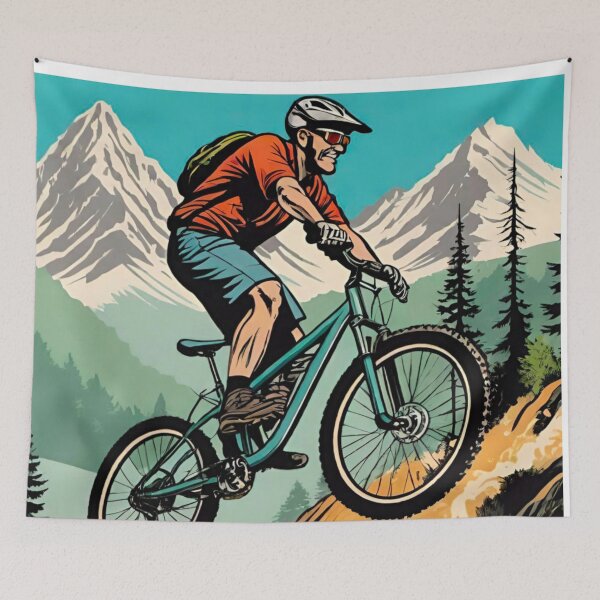 Item preview, Mountain Biker Shredding Hills with Speed designed and sold by GrizzlyCollective.