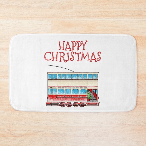 Item preview, Christmas Tram Rail Enthusiast (Red) designed and sold by doodlerob.