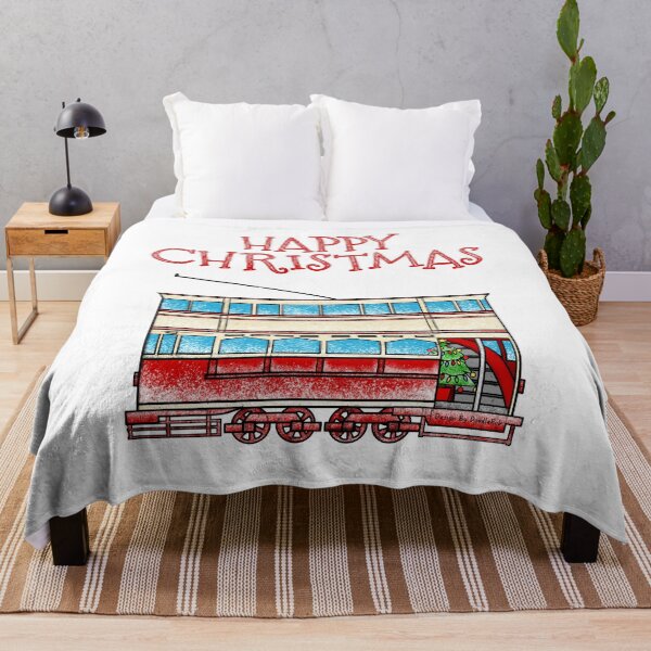 Item preview, Christmas Tram Rail Enthusiast (Red) designed and sold by doodlerob.