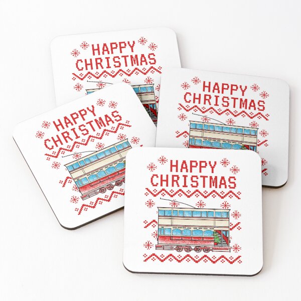 Item preview, Tram Ugly Christmas, Rail Enthusiast designed and sold by doodlerob.
