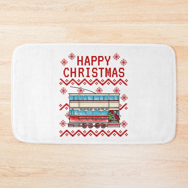 Item preview, Tram Ugly Christmas, Rail Enthusiast designed and sold by doodlerob.