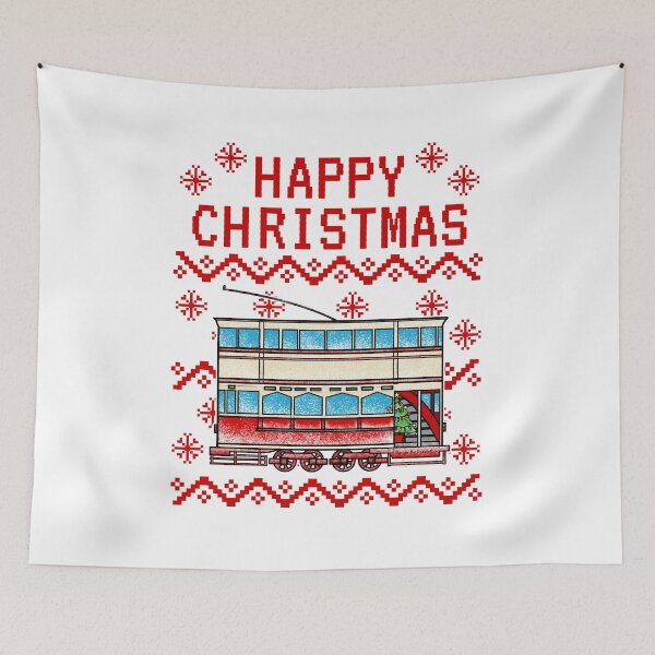 Item preview, Tram Ugly Christmas, Rail Enthusiast designed and sold by doodlerob.