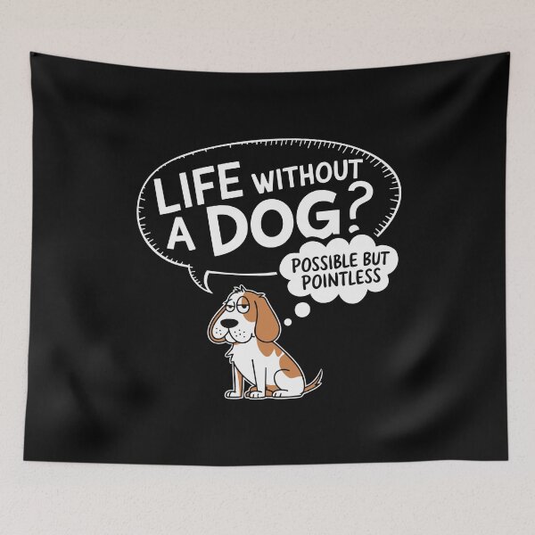 Item preview, Dog Lover Funny Cartoon Dog Life Gift for Pet Owners designed and sold by w1ckerman.