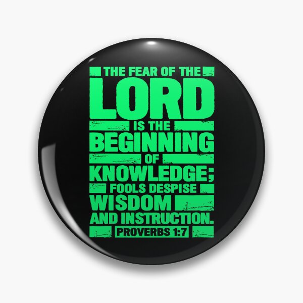 Item preview, Proverbs 1:7 The Fear of the LORD is the Beginning of Knowledge designed and sold by plushism.