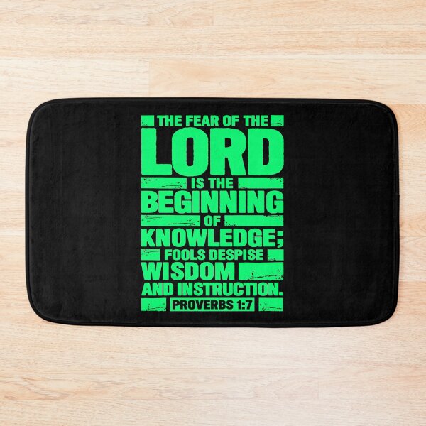 Item preview, Proverbs 1:7 The Fear of the LORD is the Beginning of Knowledge designed and sold by plushism.