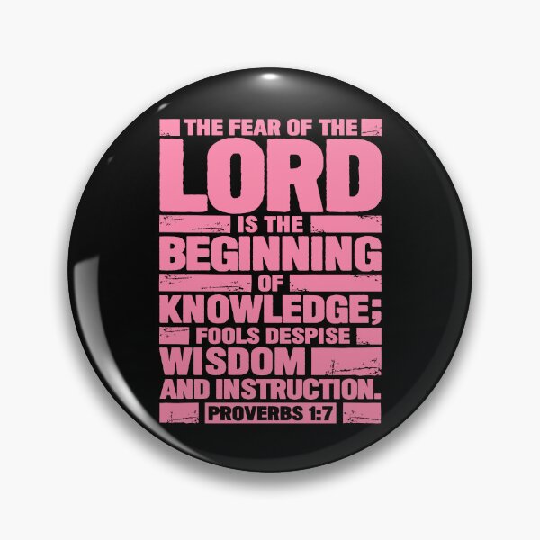 Item preview, Proverbs 1:7 The Fear of the LORD is the Beginning of Knowledge designed and sold by plushism.
