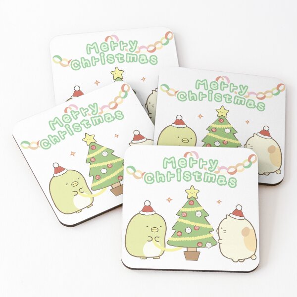 Item preview, Sumikko Gurashi Merry Christmas | Cute Holiday Art with Shirokuma & Penguin designed and sold by FEBRICAST.