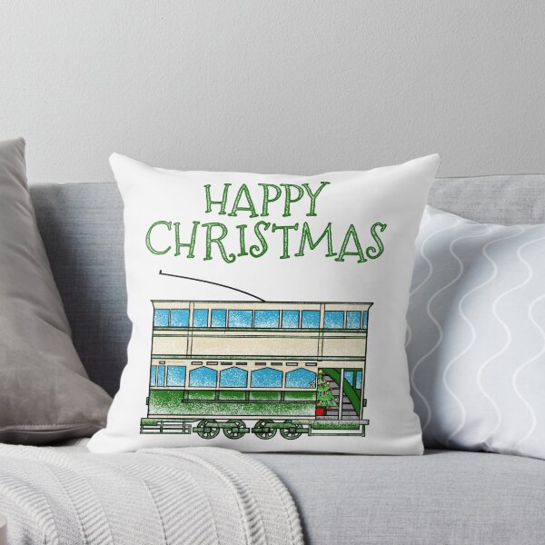 Item preview, Christmas Tram Rail Enthusiast (Green) designed and sold by doodlerob.