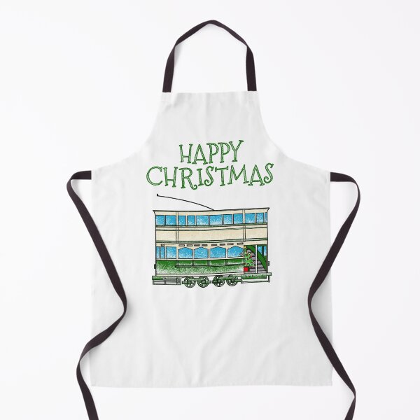 Item preview, Christmas Tram Rail Enthusiast (Green) designed and sold by doodlerob.