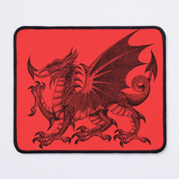 Item preview, Welsh dragon pen drawing designed and sold by TraceyEvansArt.