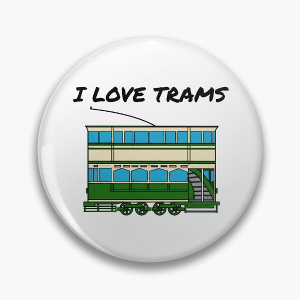 Item preview, I Love Trams, Tram Driver, Rail Enthusiast designed and sold by doodlerob.