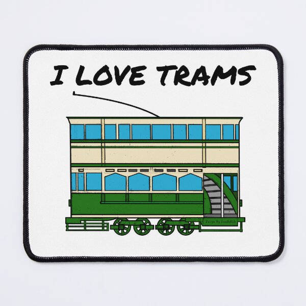 Item preview, I Love Trams, Tram Driver, Rail Enthusiast designed and sold by doodlerob.