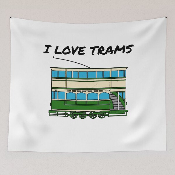 Item preview, I Love Trams, Tram Driver, Rail Enthusiast designed and sold by doodlerob.