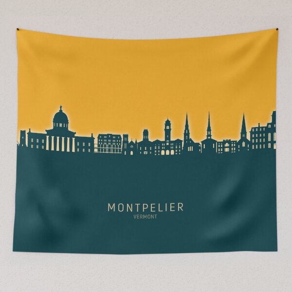 Item preview, Montpelier Vermont Skyline designed and sold by ArtPrints.