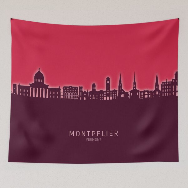 Item preview, Montpelier Vermont Skyline designed and sold by ArtPrints.