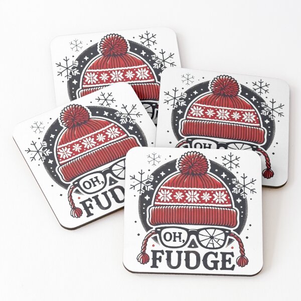 Item preview, Oh a Fudge Funny Christmas Saying Vintage Xmas Santa Hat designed and sold by SztylishDesigns.