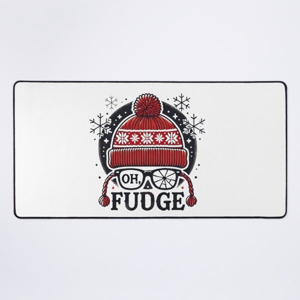 Item preview, Oh a Fudge Funny Christmas Saying Vintage Xmas Santa Hat designed and sold by SztylishDesigns.
