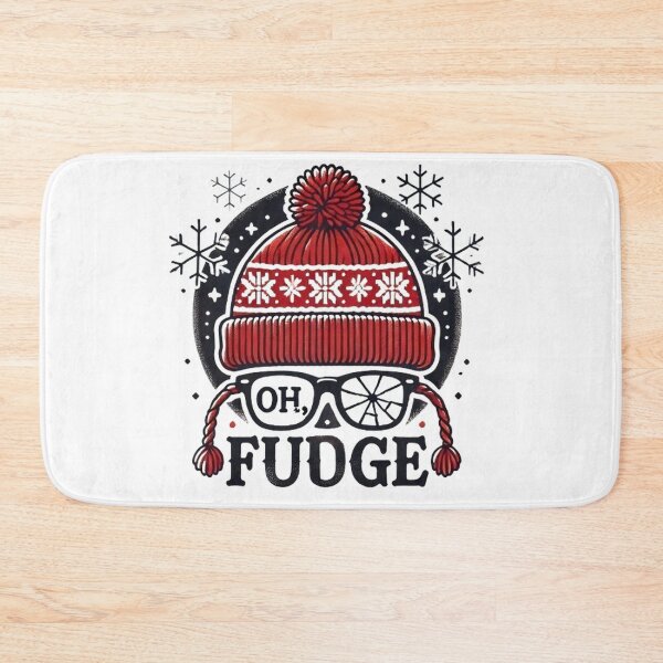 Item preview, Oh a Fudge Funny Christmas Saying Vintage Xmas Santa Hat designed and sold by SztylishDesigns.