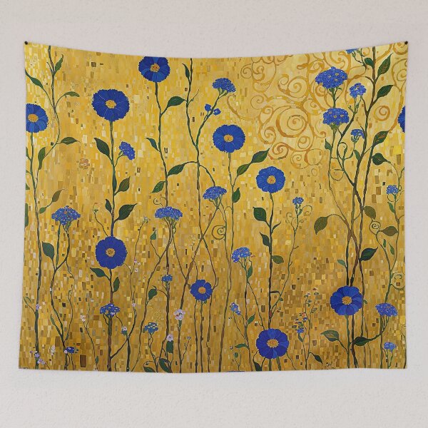 Item preview, Gustav Klimt Flowers and Gold designed and sold by maniacfitness.