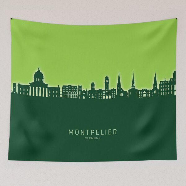 Item preview, Montpelier Vermont Skyline designed and sold by ArtPrints.