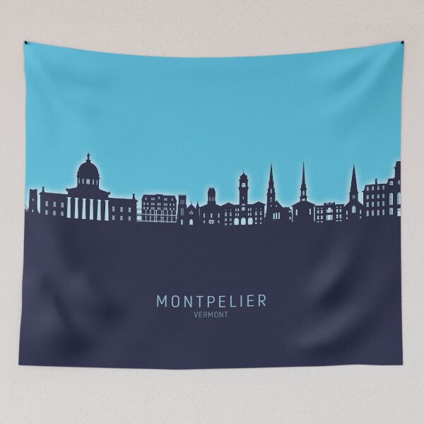 Item preview, Montpelier Vermont Skyline designed and sold by ArtPrints.