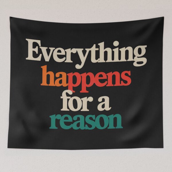 Item preview, Everything Happens for a Reason Positivity designed and sold by Anniko Art Studio.