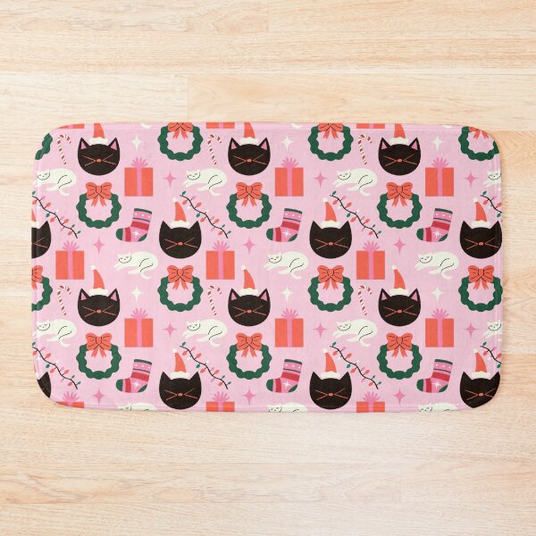 Item preview, Cat Christmas Pattern designed and sold by Haley Schulz.