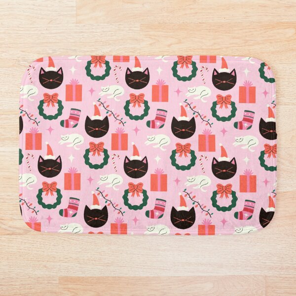 Item preview, Cat Christmas Pattern designed and sold by Haley Schulz.