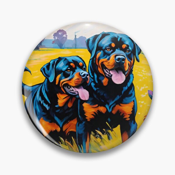 Item preview, Charming Rottweiler Pair: Proud and Strong designed and sold by GrizzlyCollective.