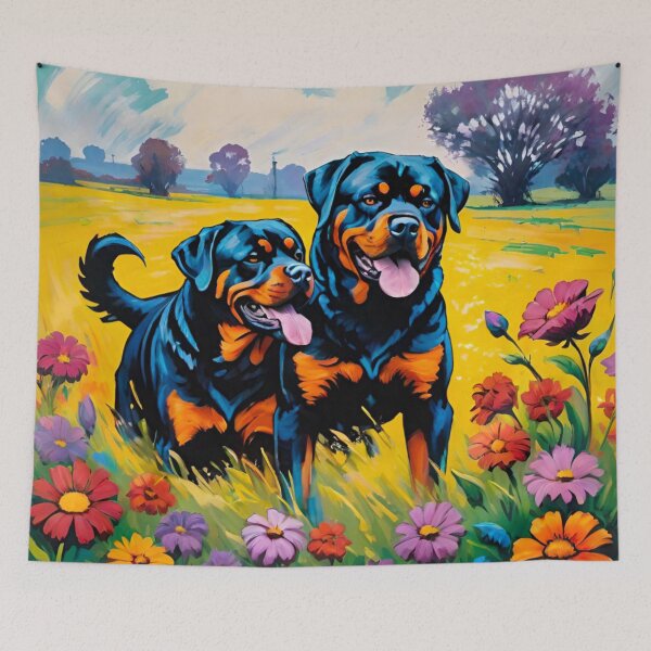 Item preview, Charming Rottweiler Pair: Proud and Strong designed and sold by GrizzlyCollective.