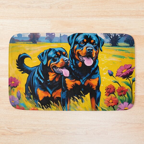 Item preview, Charming Rottweiler Pair: Proud and Strong designed and sold by GrizzlyCollective.