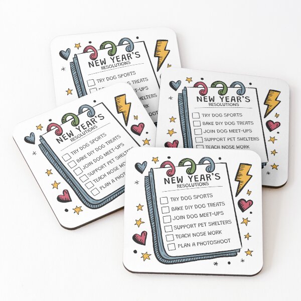 Item preview, New Year’s resolution for dog owners designed and sold by MJ ART.